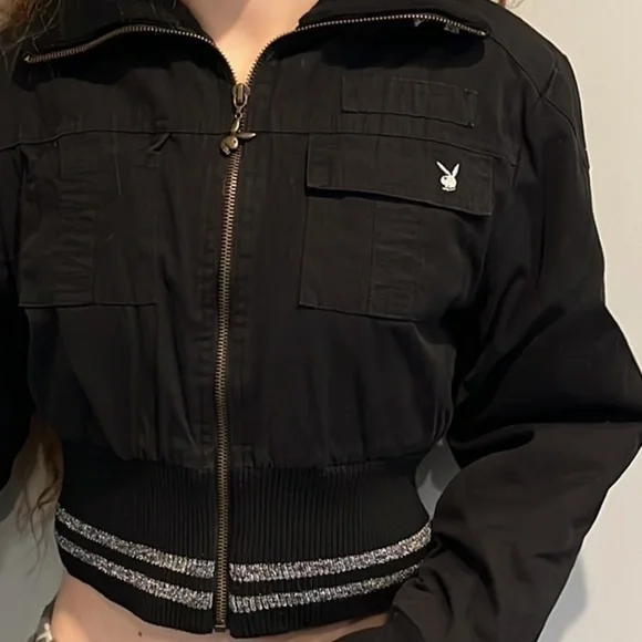 Vintage💥PLAYBOY Bomber Jacket - Picture 6 of 16